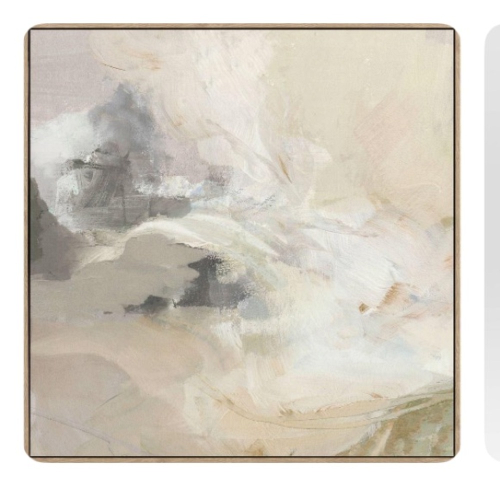 THRESHOLD NWT modern wall art canvas abstract watercolor mountain -24x24